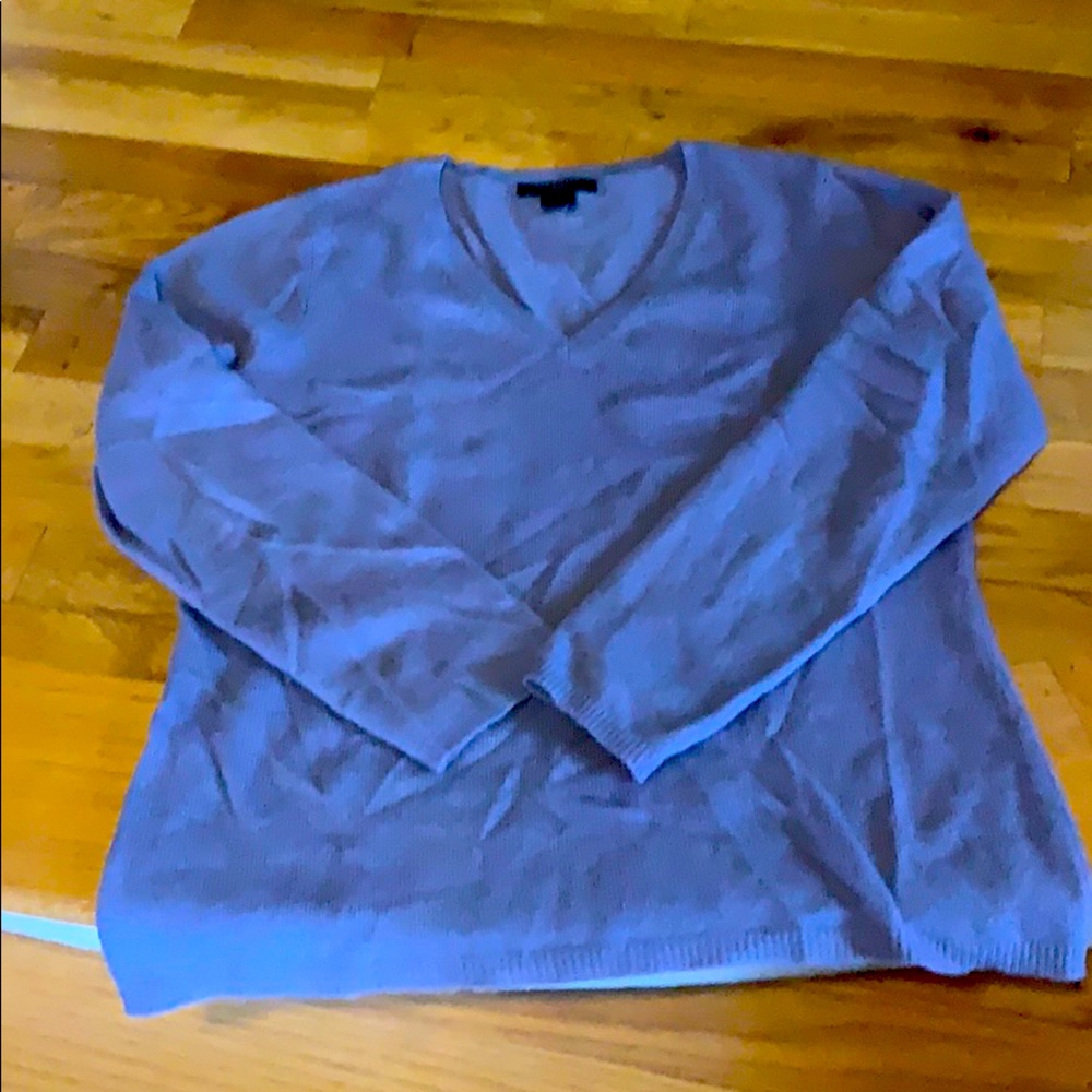 Lavender cashmere sweater from Ann Taylor